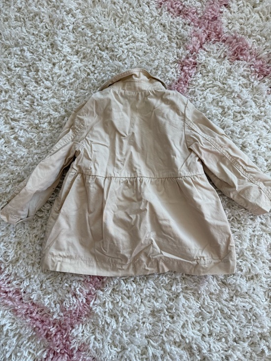 H&M Toddler Girls Cream Button-Front Peplum Jacket 12-18M - Picture 3 of 3